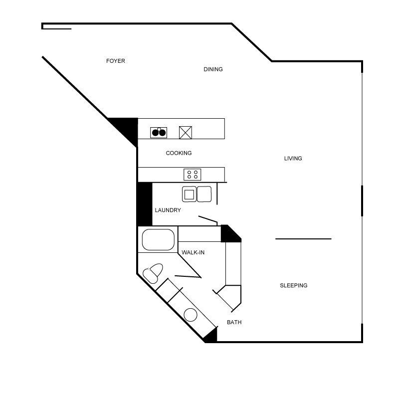 Floor plan layout diagram for a10